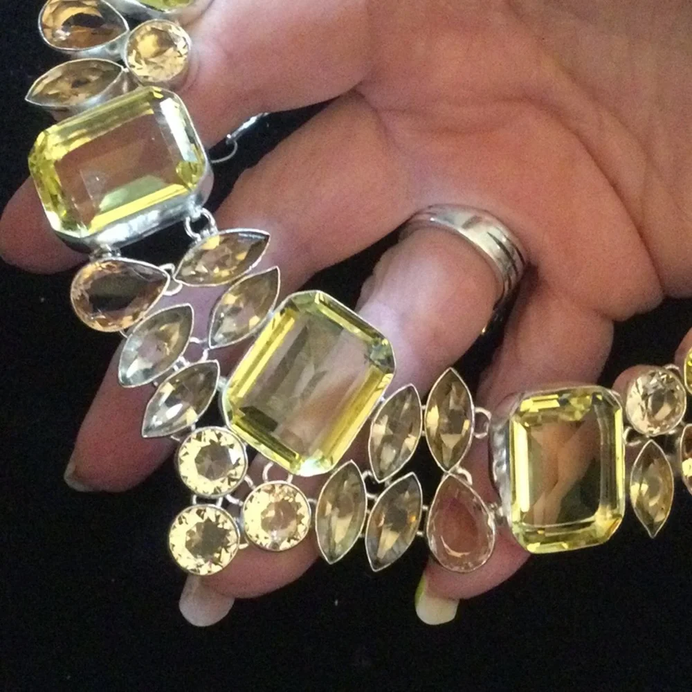 Unbelievable Lemon Quartz & Smokey Quartz Necklace - Picture 9 of 10